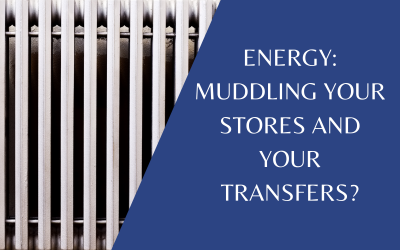 What is the difference between Energy Stores and Energy Transfers?